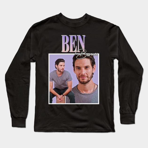 Ben Barnes Long Sleeve T-Shirt by TeesBySilvia